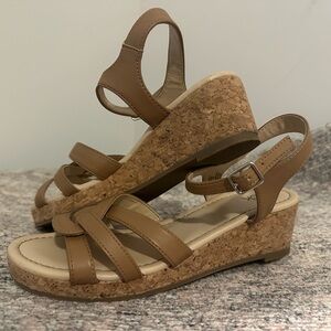 Brown Wedge Sandals